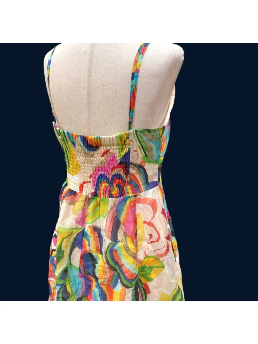 Ciebon Colorful Abstract Floral Mini Fit & Flare Dress Size Small Kentucky Derby - Picture 5 of 9